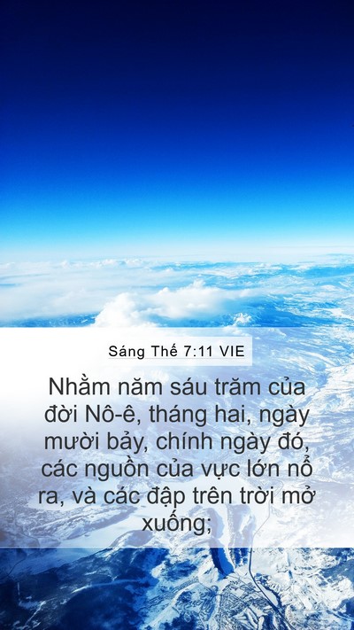 Sáng Thế 7:11 VIE Bible Verse Image