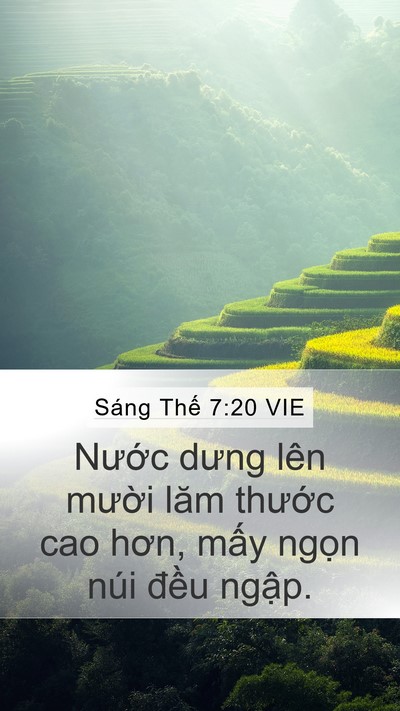 Sáng Thế 7:20 VIE Bible Verse Image