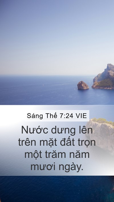 Sáng Thế 7:24 VIE Bible Verse Image