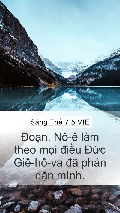 Sáng Thế 7:5 VIE Bible Verse Image