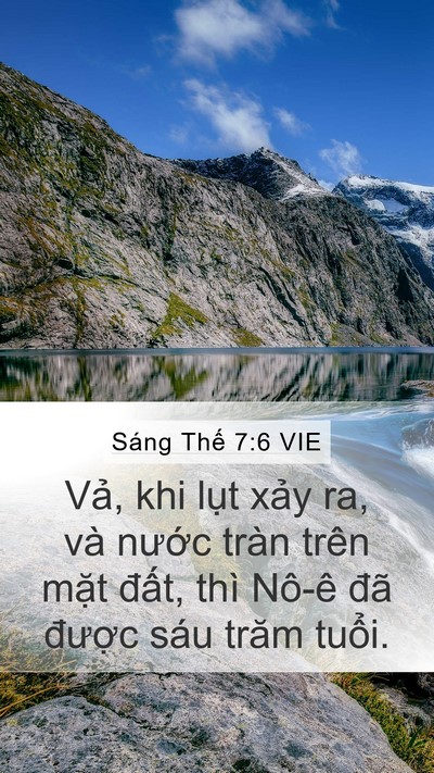 Sáng Thế 7:6 VIE Bible Verse Image