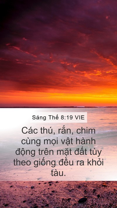 Sáng Thế 8:19 VIE Bible Verse Image