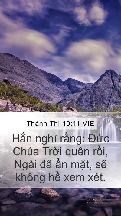 Thánh Thi 10:11 VIE Bible Verse Image