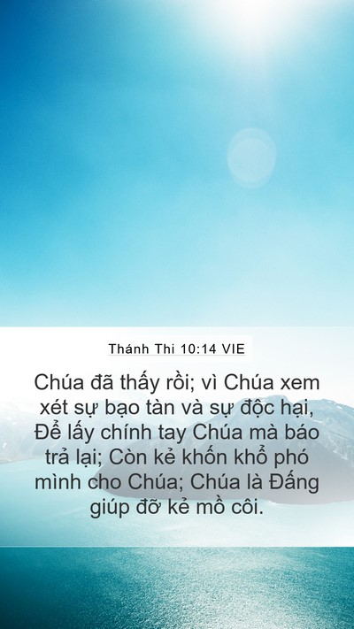 Thánh Thi 10:14 VIE Bible Verse Image