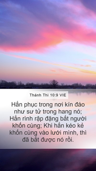 Thánh Thi 10:9 VIE Bible Verse Image