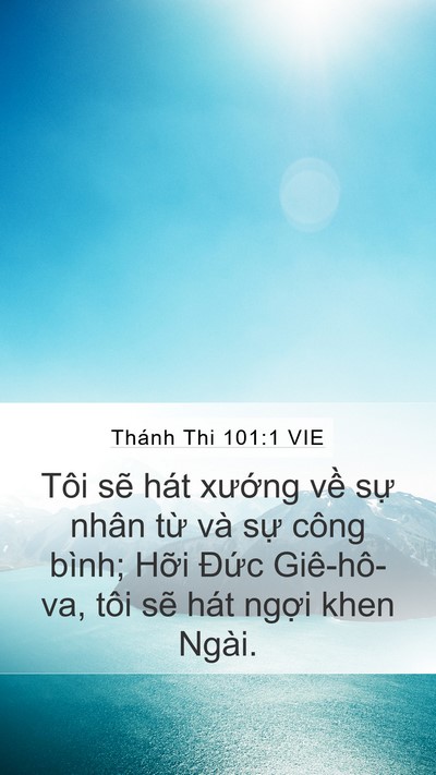 Thánh Thi 101:1 VIE Bible Verse Image