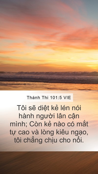 Thánh Thi 101:5 VIE Bible Verse Image