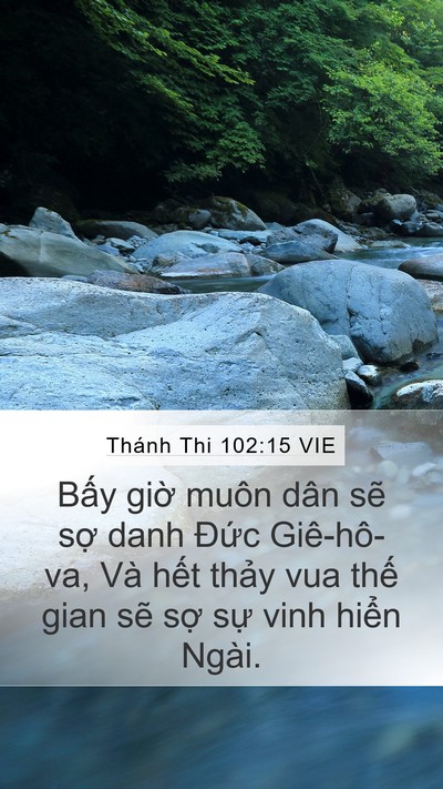 Thánh Thi 102:15 VIE Bible Verse Image