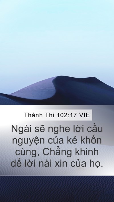 Thánh Thi 102:17 VIE Bible Verse Image