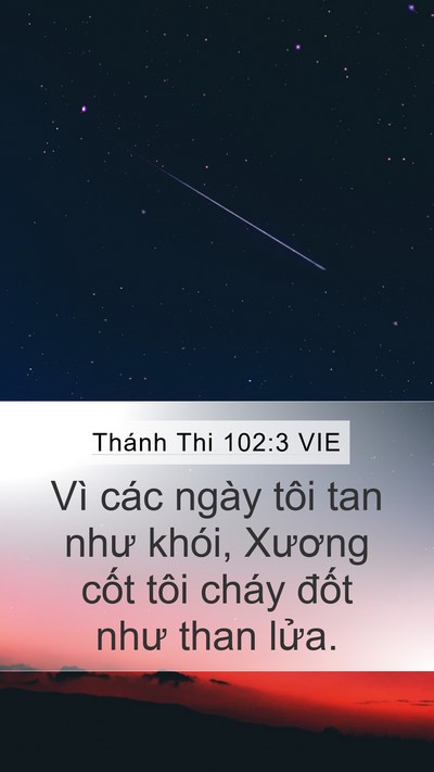 Thánh Thi 102:3 VIE Bible Verse Image