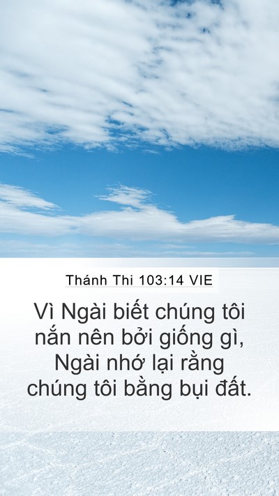 Thánh Thi 103:14 VIE Bible Verse Image