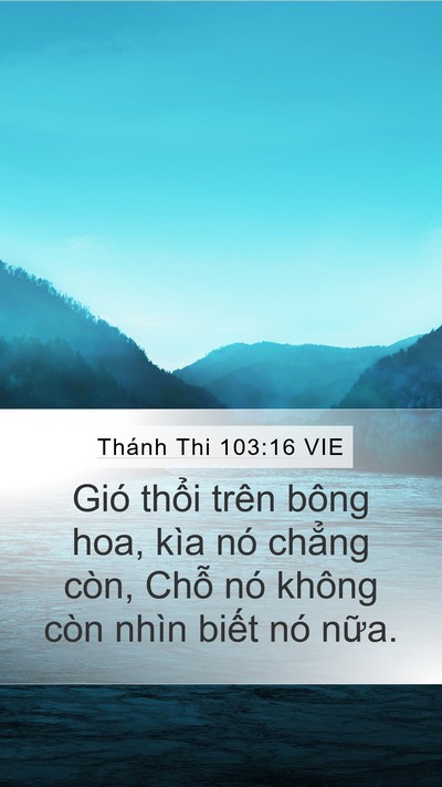 Thánh Thi 103:16 VIE Bible Verse Image