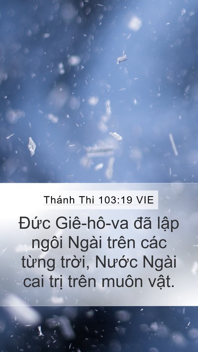 Thánh Thi 103:19 VIE Bible Verse Image