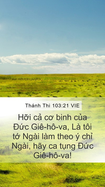 Thánh Thi 103:21 VIE Bible Verse Image