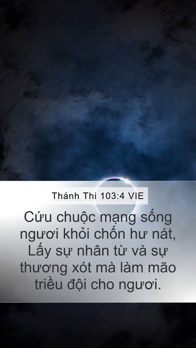 Thánh Thi 103:4 VIE Bible Verse Image