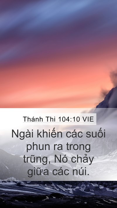Thánh Thi 104:10 VIE Bible Verse Image