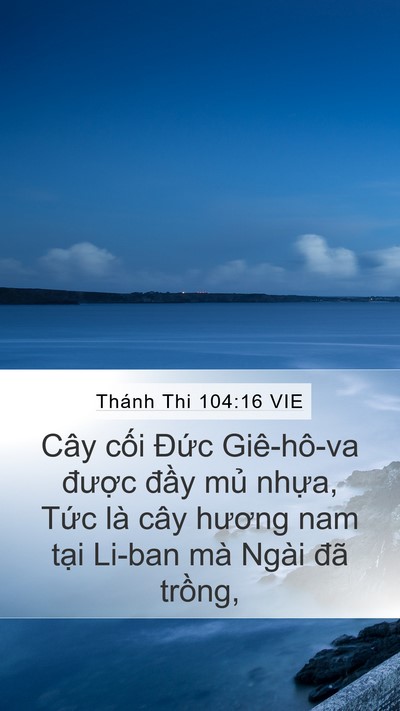 Thánh Thi 104:16 VIE Bible Verse Image