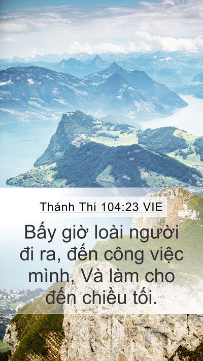 Thánh Thi 104:23 VIE Bible Verse Image