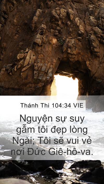 Thánh Thi 104:34 VIE Bible Verse Image