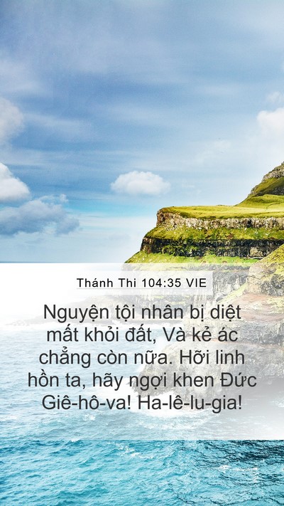 Thánh Thi 104:35 VIE Bible Verse Image