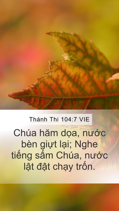 Thánh Thi 104:7 VIE Bible Verse Image