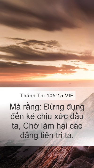 Thánh Thi 105:15 VIE Bible Verse Image