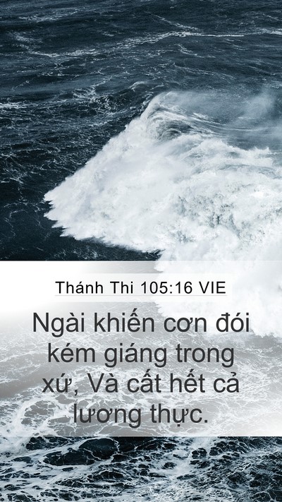 Thánh Thi 105:16 VIE Bible Verse Image