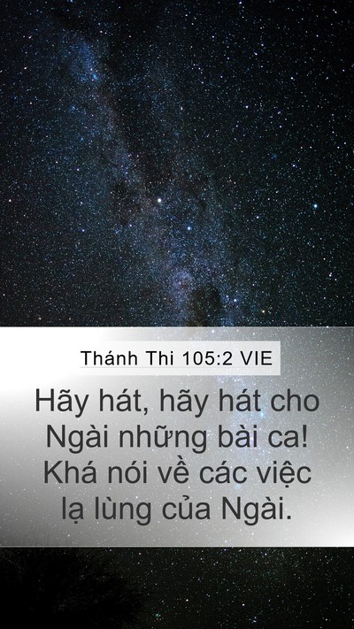 Thánh Thi 105:2 VIE Bible Verse Image