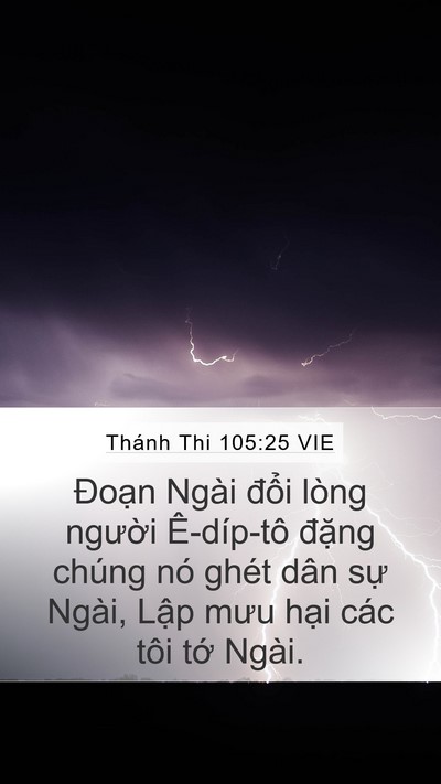 Thánh Thi 105:25 VIE Bible Verse Image