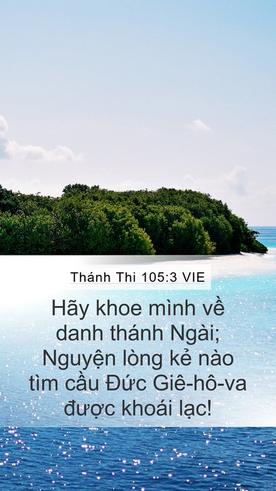 Thánh Thi 105:3 VIE Bible Verse Image