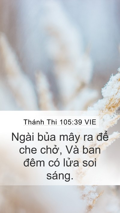 Thánh Thi 105:39 VIE Bible Verse Image