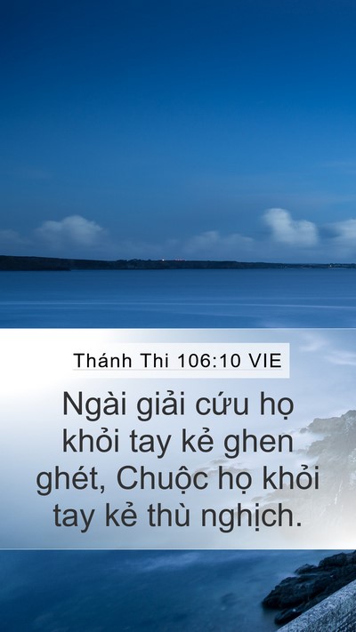 Thánh Thi 106:10 VIE Bible Verse Image