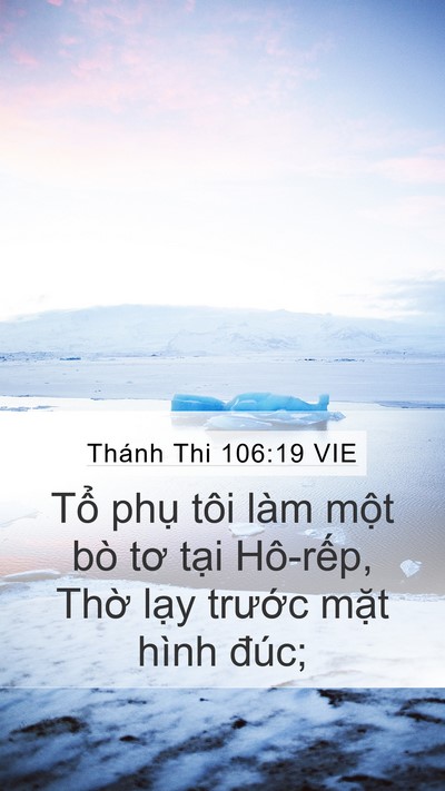 Thánh Thi 106:19 VIE Bible Verse Image