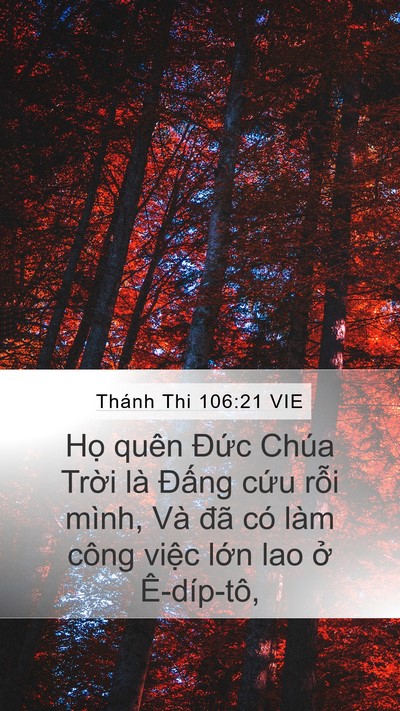 Thánh Thi 106:21 VIE Bible Verse Image