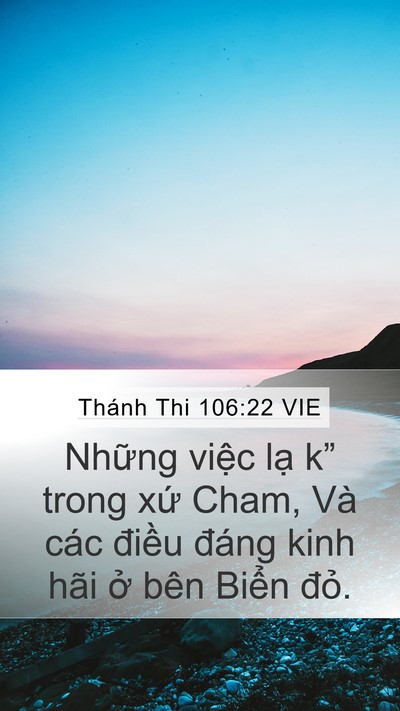Thánh Thi 106:22 VIE Bible Verse Image