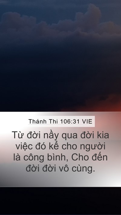 Thánh Thi 106:31 VIE Bible Verse Image