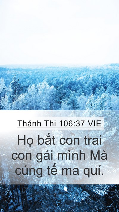Thánh Thi 106:37 VIE Bible Verse Image