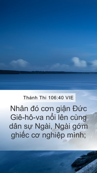 Thánh Thi 106:40 VIE Bible Verse Image