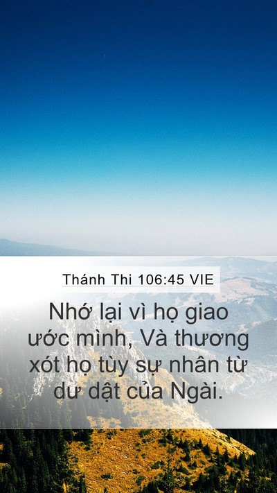 Thánh Thi 106:45 VIE Bible Verse Image