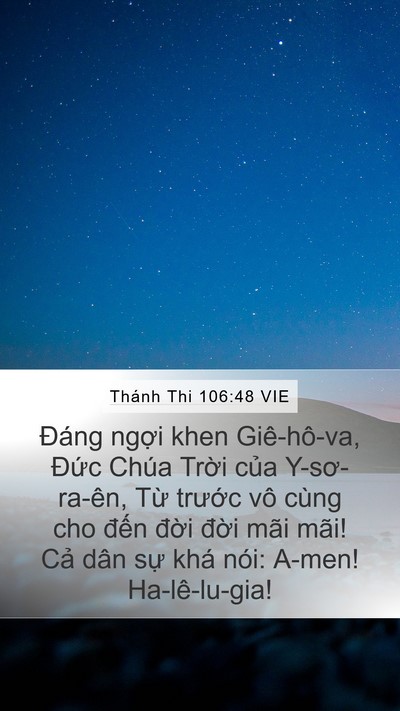 Thánh Thi 106:48 VIE Bible Verse Image