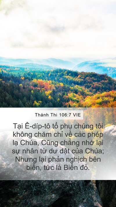 Thánh Thi 106:7 VIE Bible Verse Image