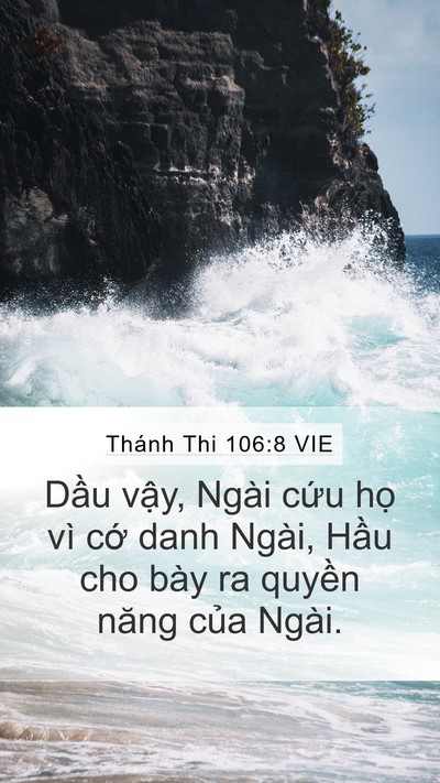 Thánh Thi 106:8 VIE Bible Verse Image