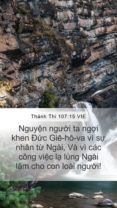 Thánh Thi 107:15 VIE Bible Verse Image