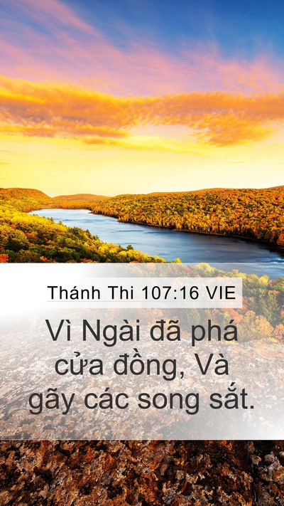 Thánh Thi 107:16 VIE Bible Verse Image