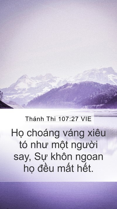 Thánh Thi 107:27 VIE Mobile Phone Wallpaper - Họ choáng váng xiêu tó như một người - Mobile Bible Verse Wallpaper