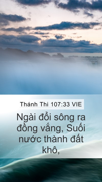Thánh Thi 107:33 VIE Bible Verse Image