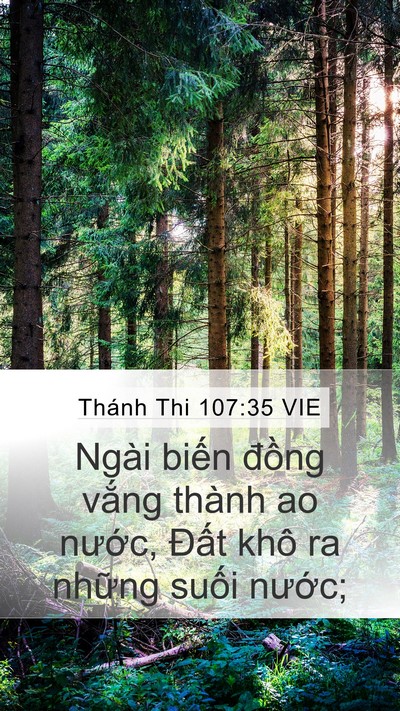 Thánh Thi 107:35 VIE Bible Verse Image