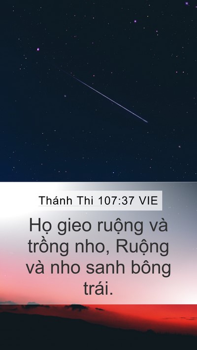 Thánh Thi 107:37 VIE Bible Verse Image