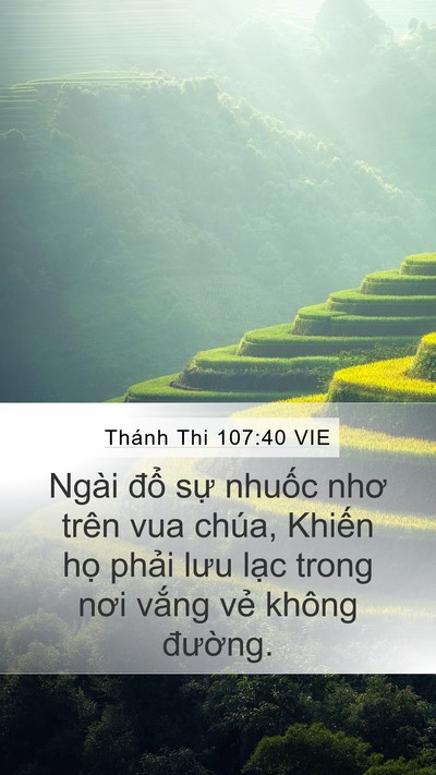 Thánh Thi 107:40 VIE Bible Verse Image