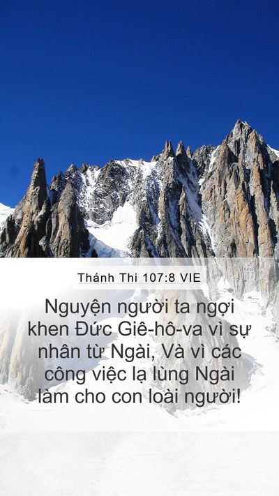Thánh Thi 107:8 VIE Bible Verse Image